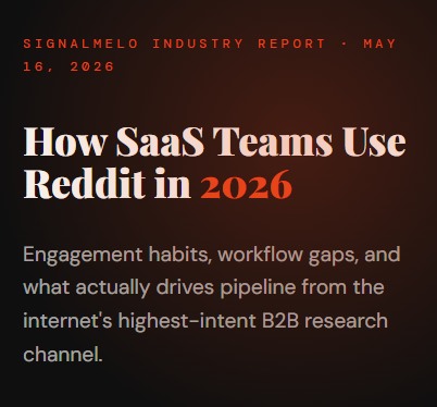 How SaaS Teams Use Reddit in 2026 report cover